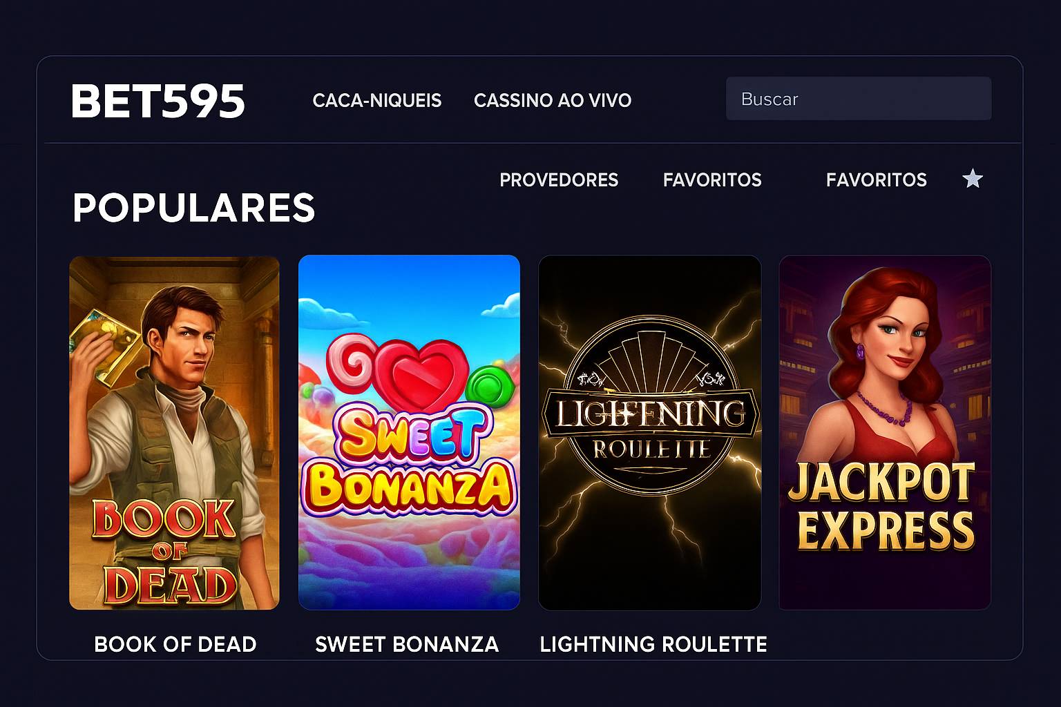 Jogos de cassino online inovadores e emocionantes na BET595